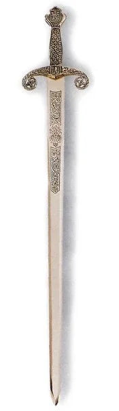 Espada Alfonso X en Plateada Envejecida Natural Espadas Medieval Factory